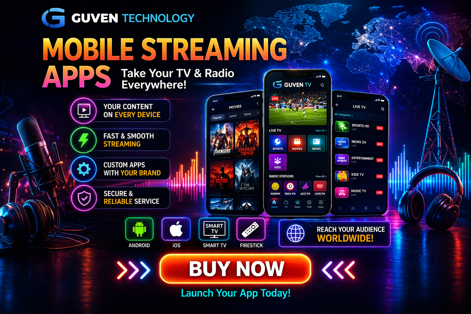 Mobile Streaming Apps