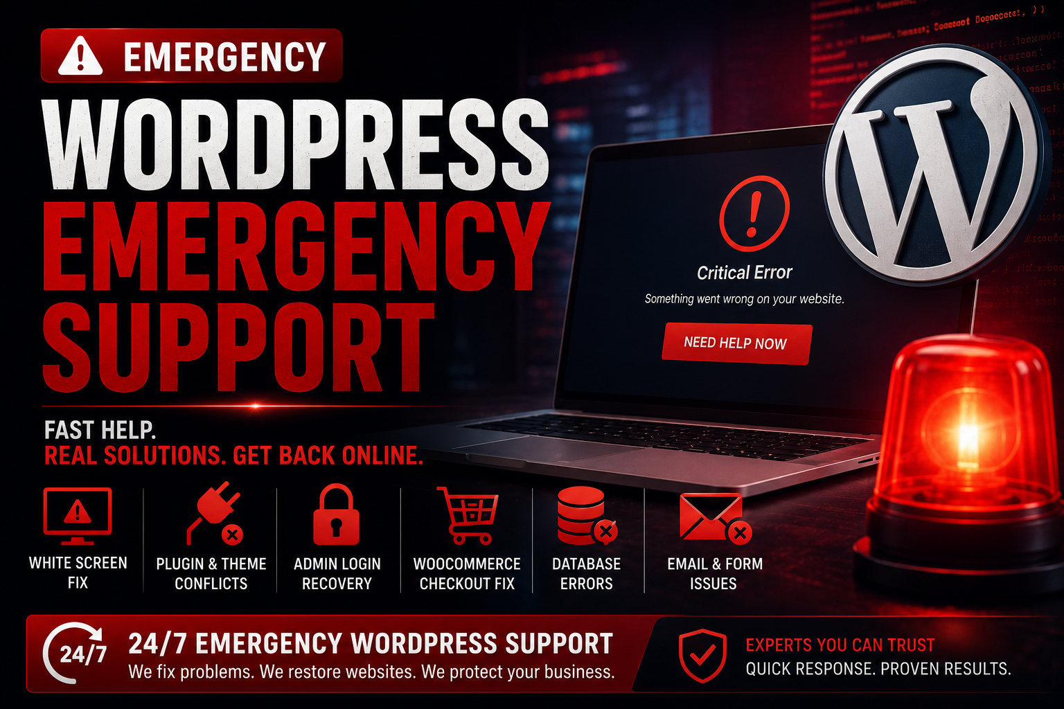 wordpress emergency support